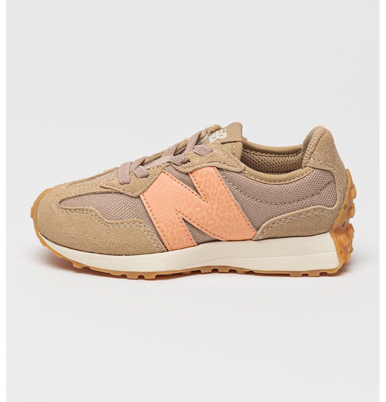 Спортни обувки 327 с животинска шарка и велур New Balance