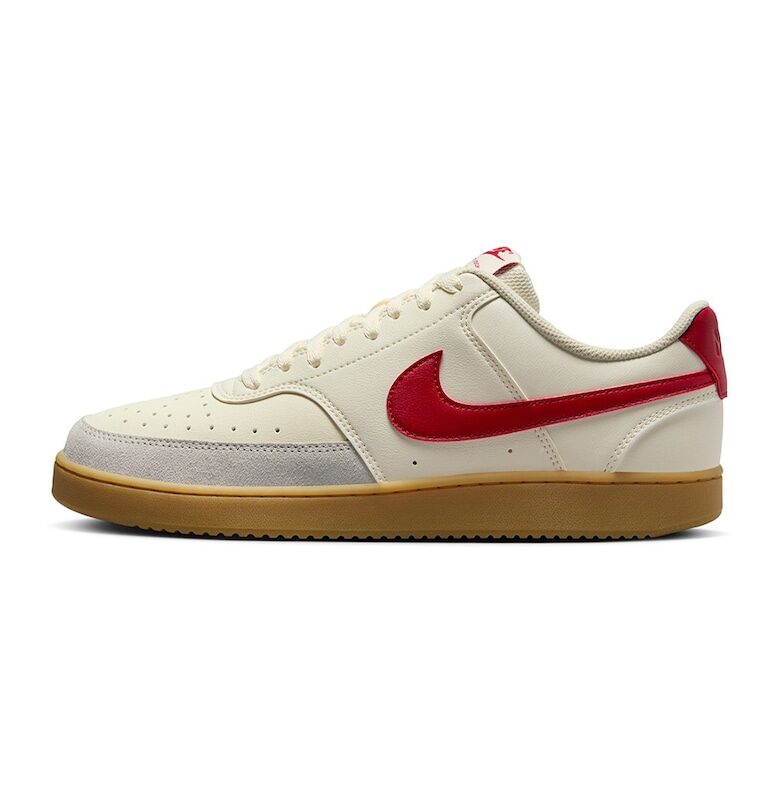 Спортни обувки Court Vision с кожа и нисък профил Nike