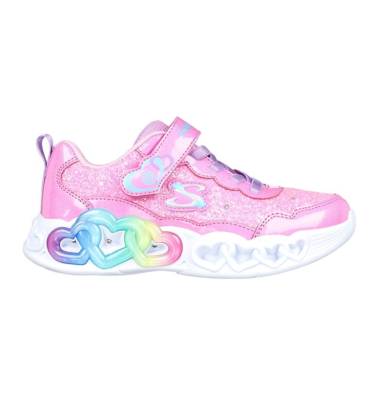 Спортни обувки Infinite Heart Light с велкро и LED светлини Skechers