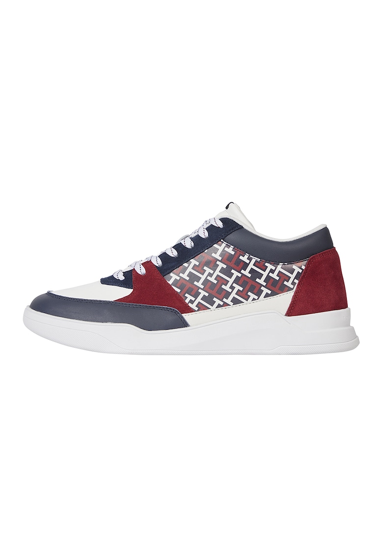 Спортни обувки Monogram Elevated от кожа и велур Tommy Hilfiger