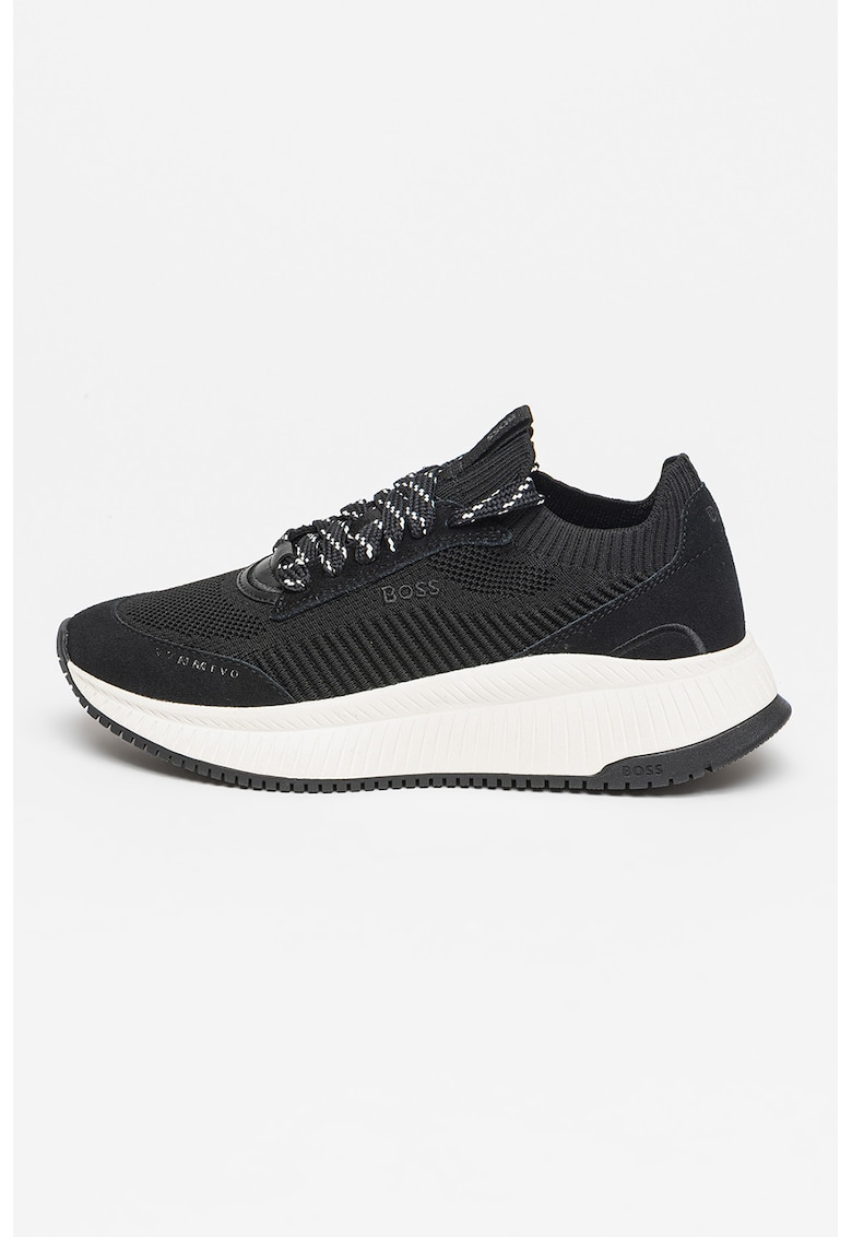 Спортни обувки Titanium Evo от еко кожа с велур BOSS