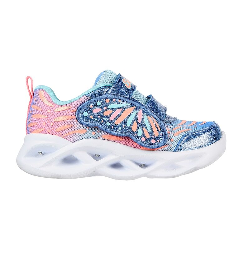 Спортни обувки Twisty Brights с велкро и брокат Skechers