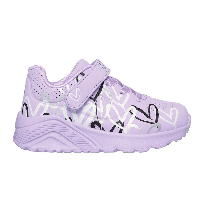 Спортни обувки Uno Lite от еко кожа с велкро Skechers