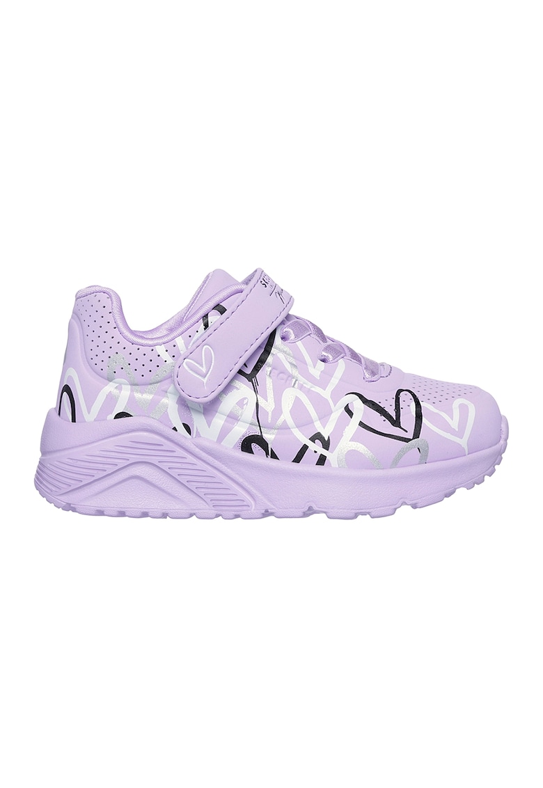 Спортни обувки Uno Lite от еко кожа с велкро Skechers