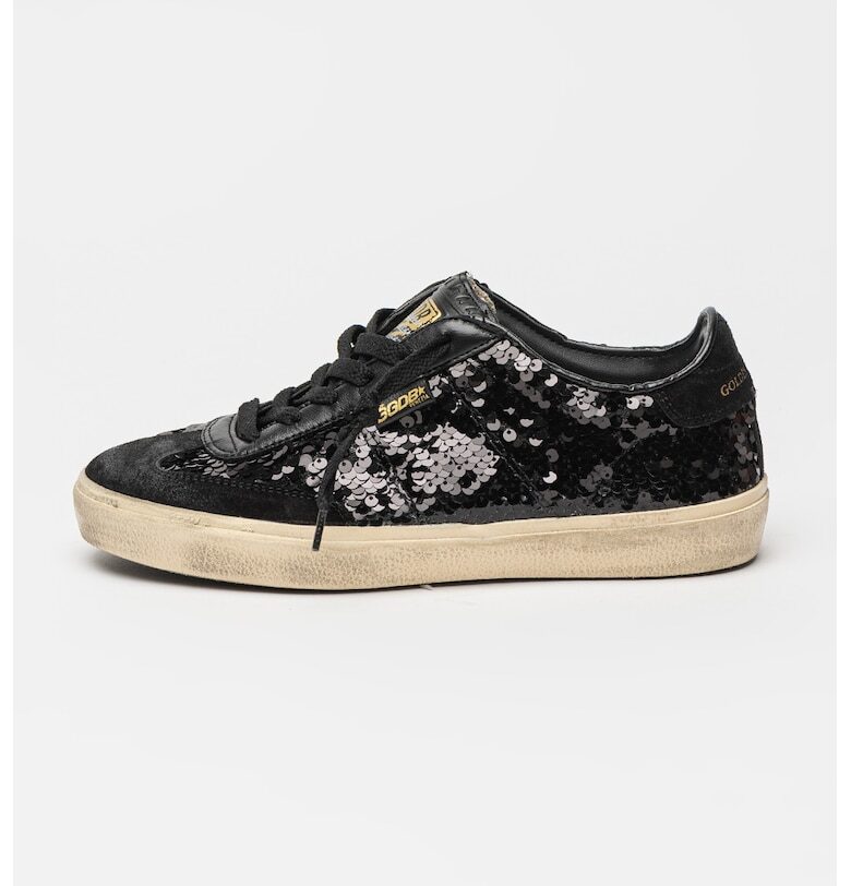 Спортни обувки от велур и кожа Soul Star с пайети GOLDEN GOOSE