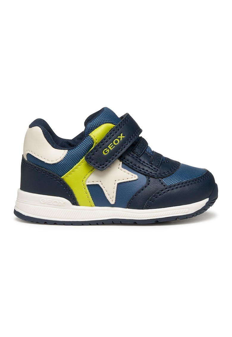 Спортни обувки от еко кожа и текстил с велкро Geox