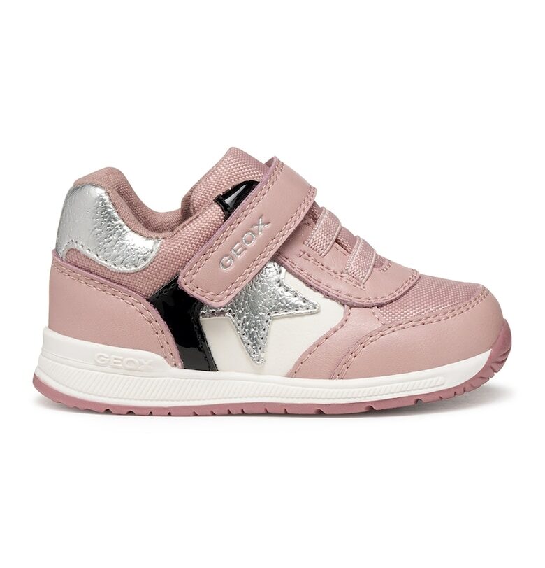 Спортни обувки от еко кожа и текстил с велкро Geox