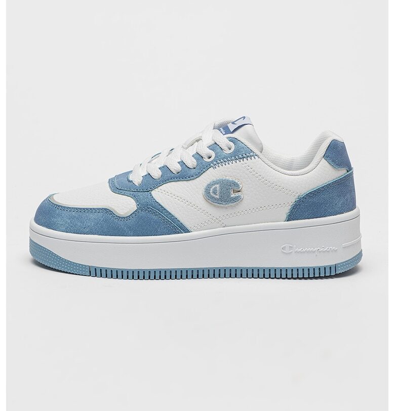 Спортни обувки от еко кожа с контраст Champion