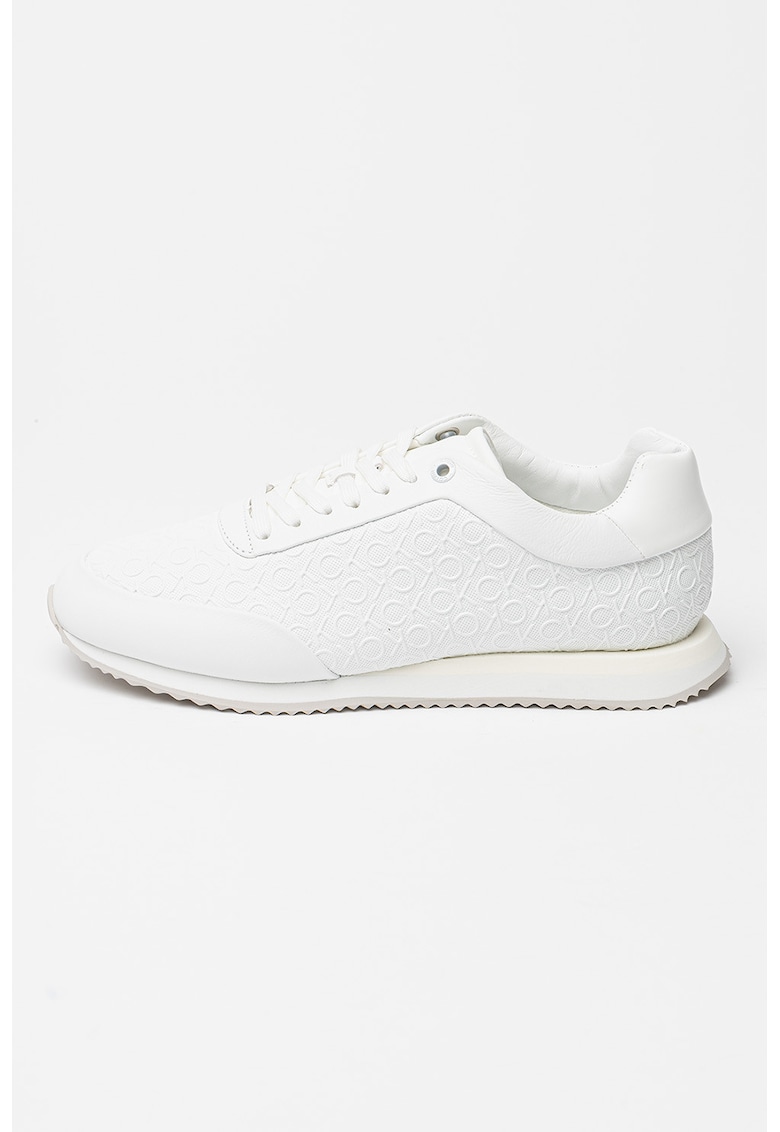 Спортни обувки от еко кожа с монограми CALVIN KLEIN
