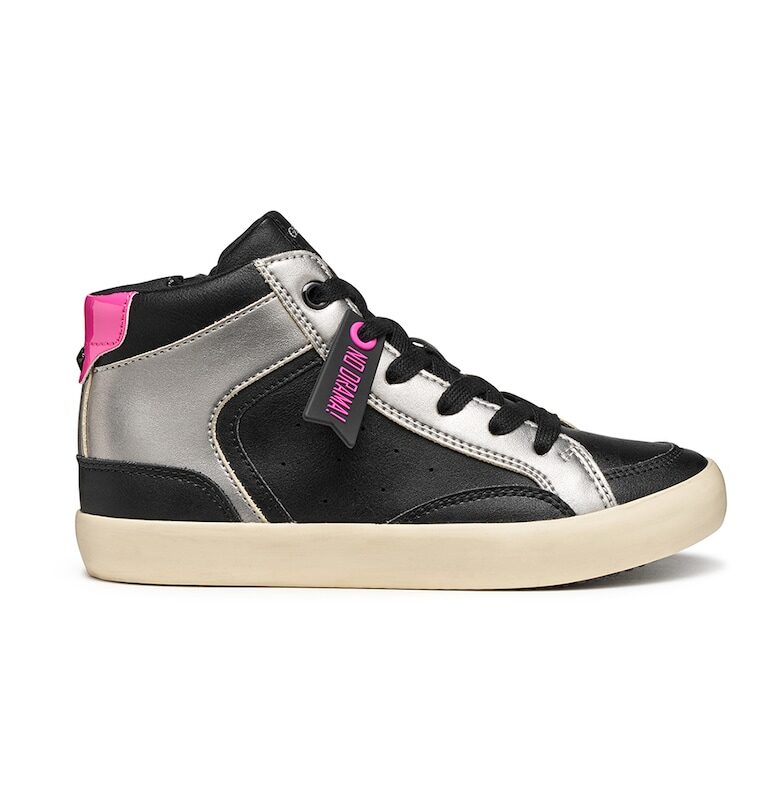 Спортни обувки от еко кожа с цип Geox