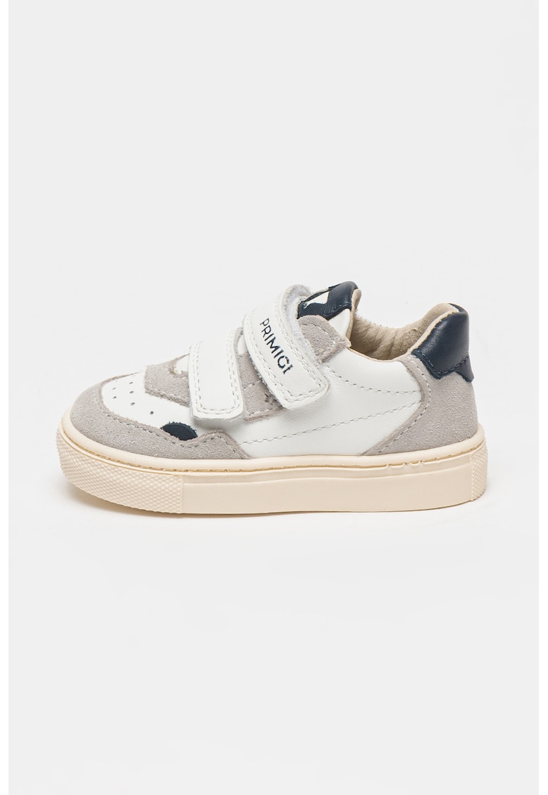 Спортни обувки от кожа и велур с велкро Primigi