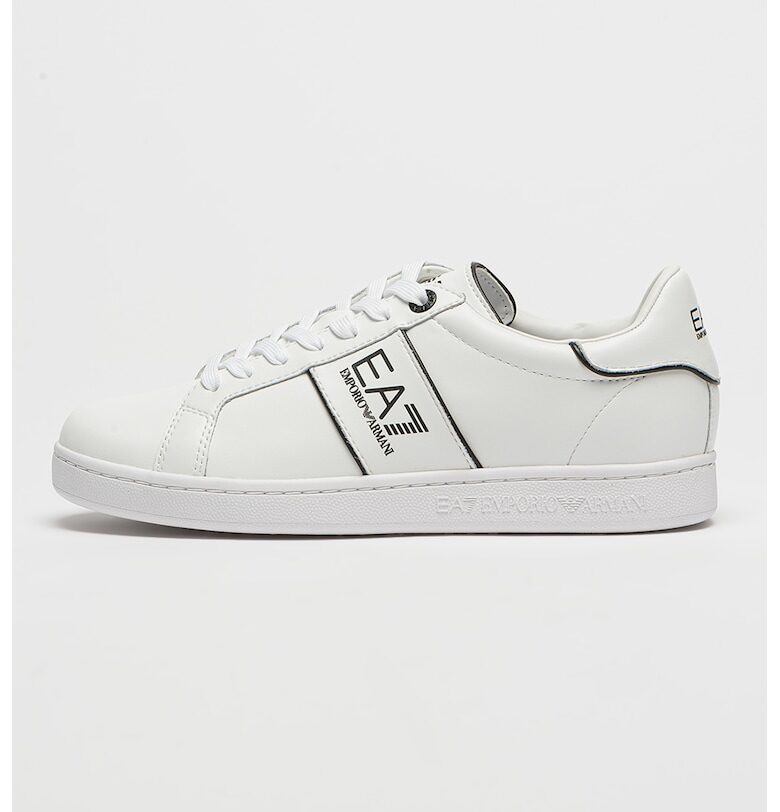 Спортни обувки от кожа и еко кожа с лого EA7