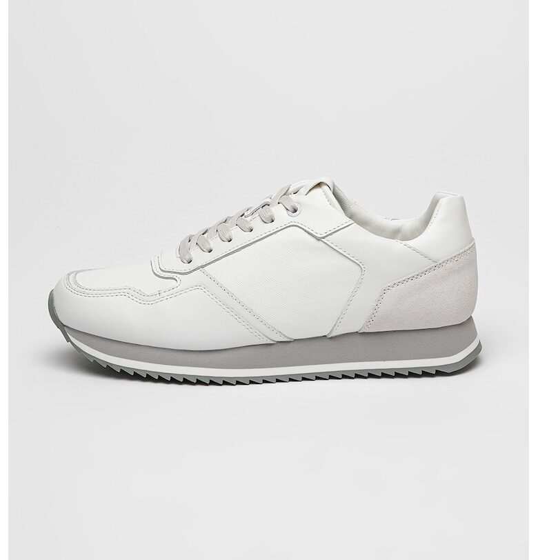 Спортни обувки от кожа с велур CALVIN KLEIN