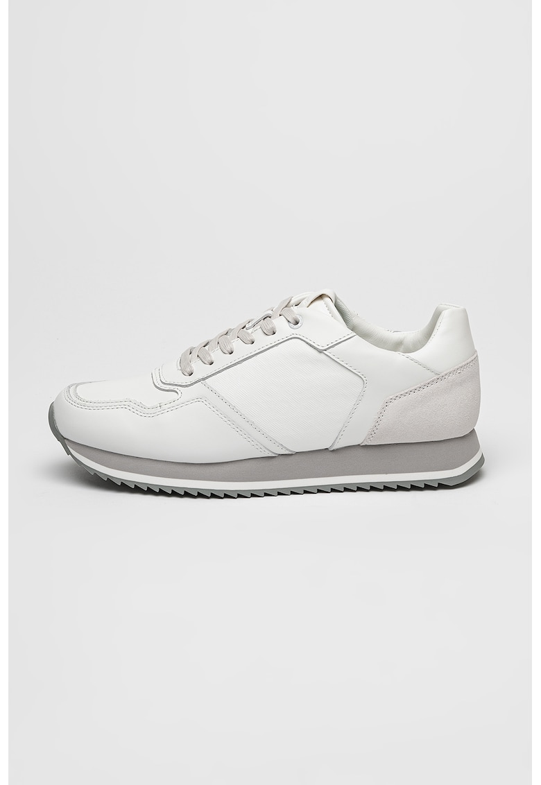 Спортни обувки от кожа с велур CALVIN KLEIN