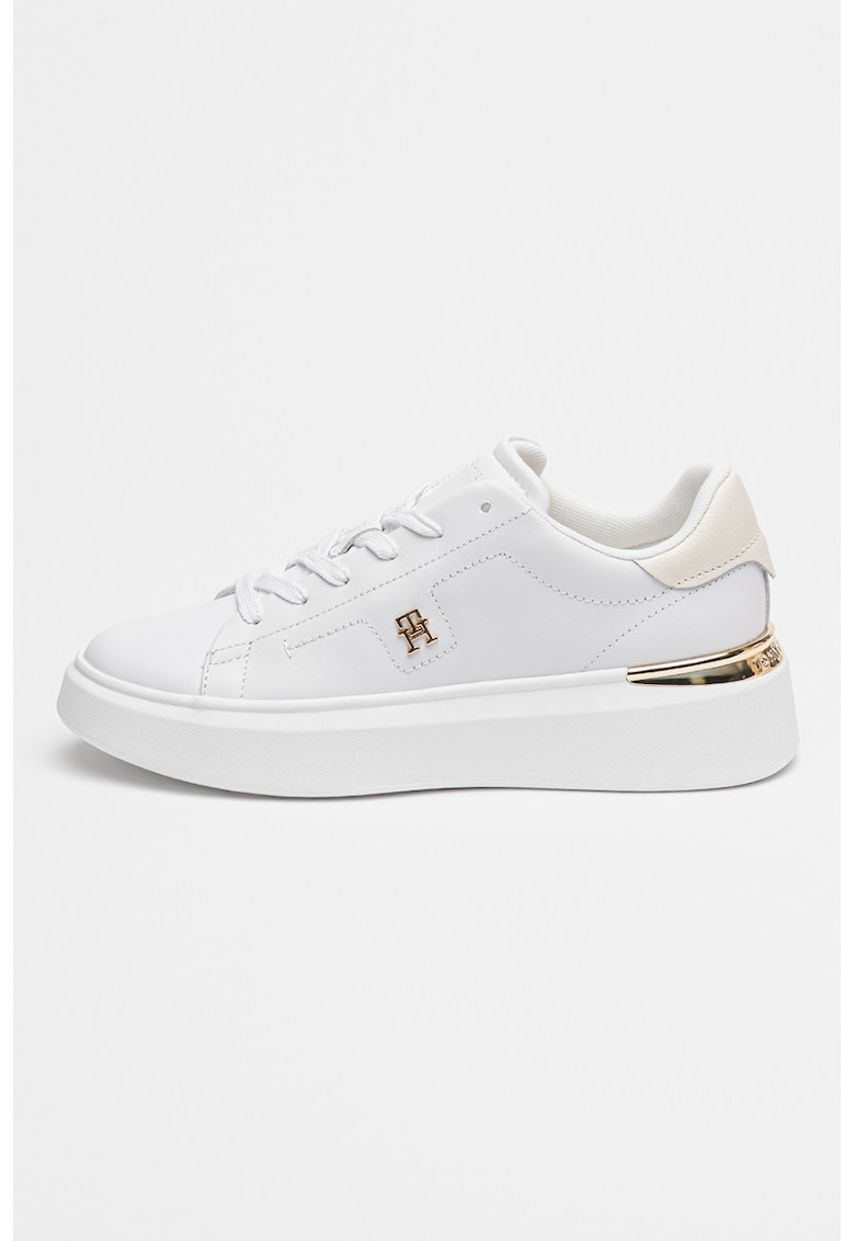 Спортни обувки от кожа с лого Tommy Hilfiger