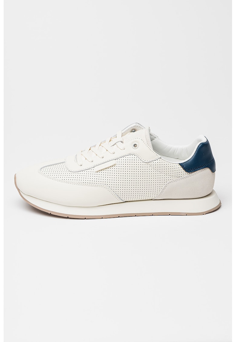 Спортни обувки от кожа с перфорации CALVIN KLEIN