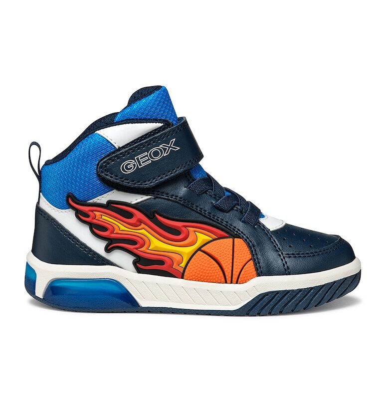 Спортни обувки с LED светлини и среден профил Geox