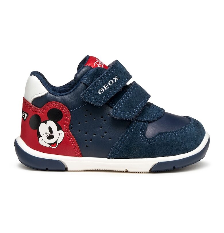 Спортни обувки с велкро и дизайн на Mickey Mouse Geox
