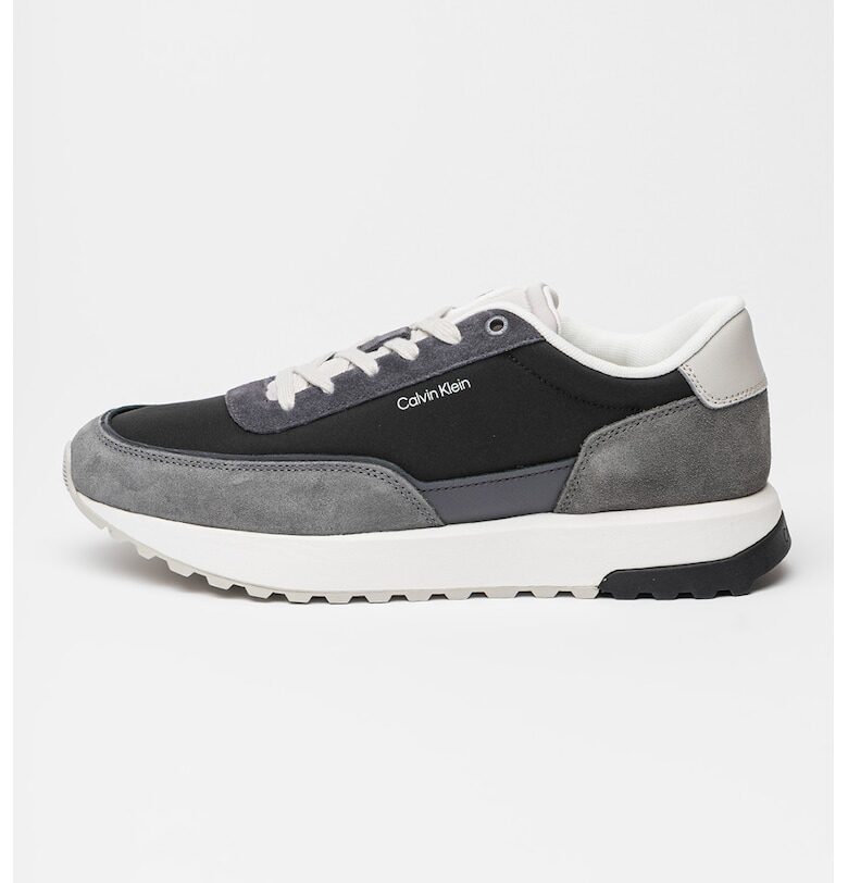 Спортни обувки с велур и кожа CALVIN KLEIN