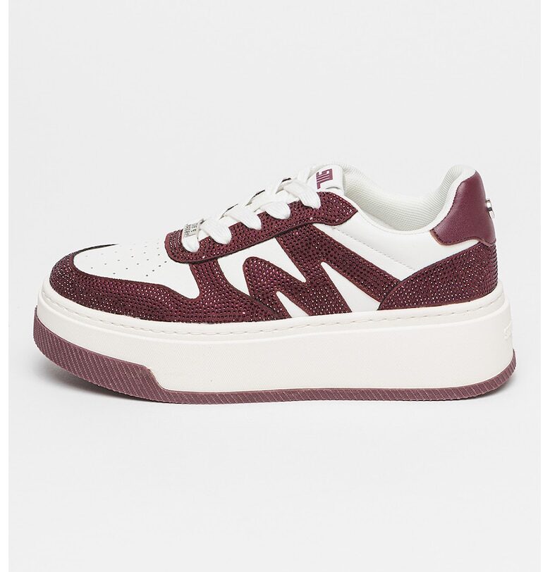 Спортни обувки с декоративни камъни и равна платформа Steve Madden