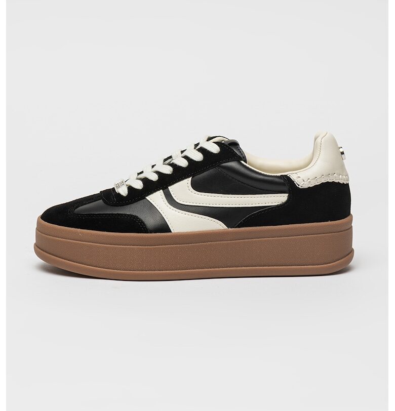 Спортни обувки с равна платформа и велур Steve Madden