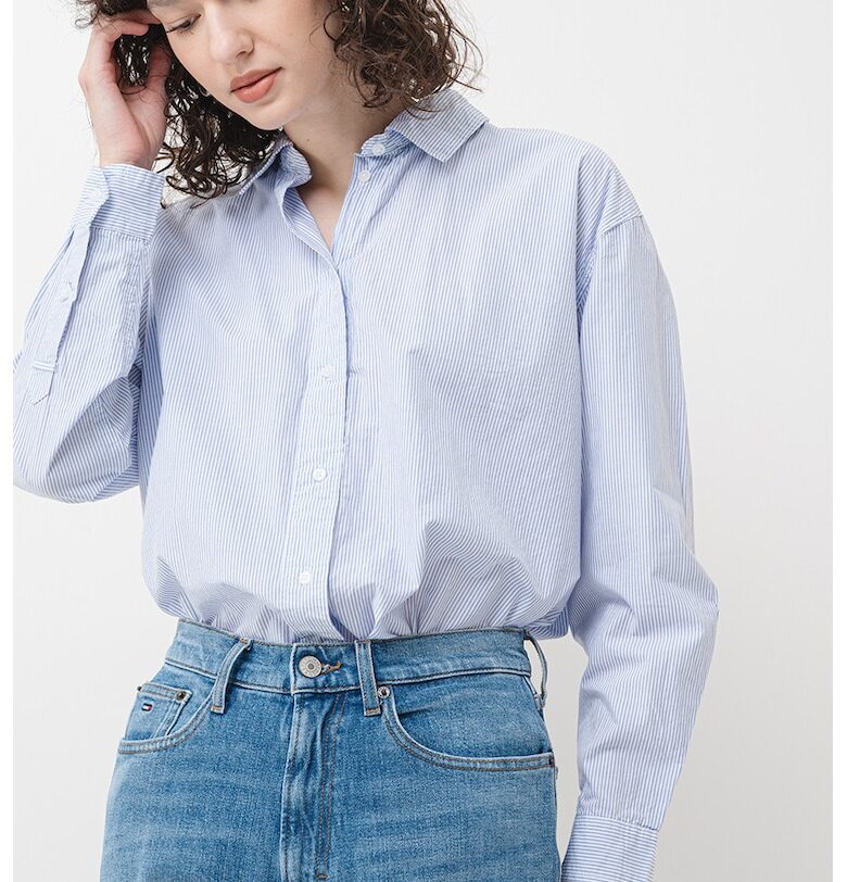 Стандартна риза на райе от памук Pepe Jeans London