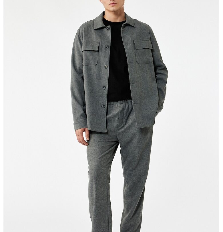 Стеснен едноцветен панталон KOTON