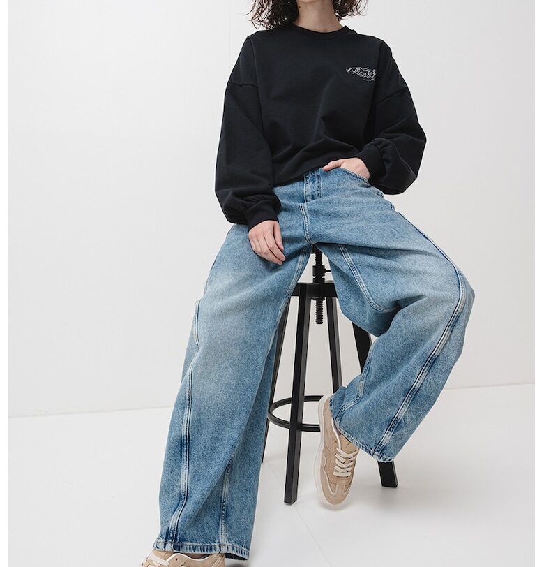 Суитшърт Reel Lila от органичен памук AllSaints