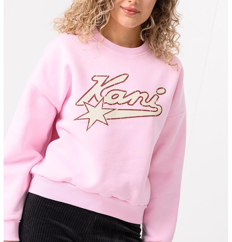 Суитшърт Varsity Star с овлано деколте и паднали ръкави Karl Kani