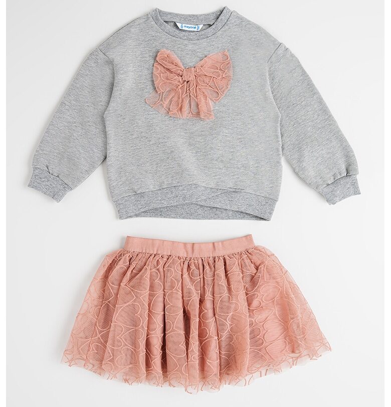 Суитшърт и пола от тюл - 2 части Mayoral