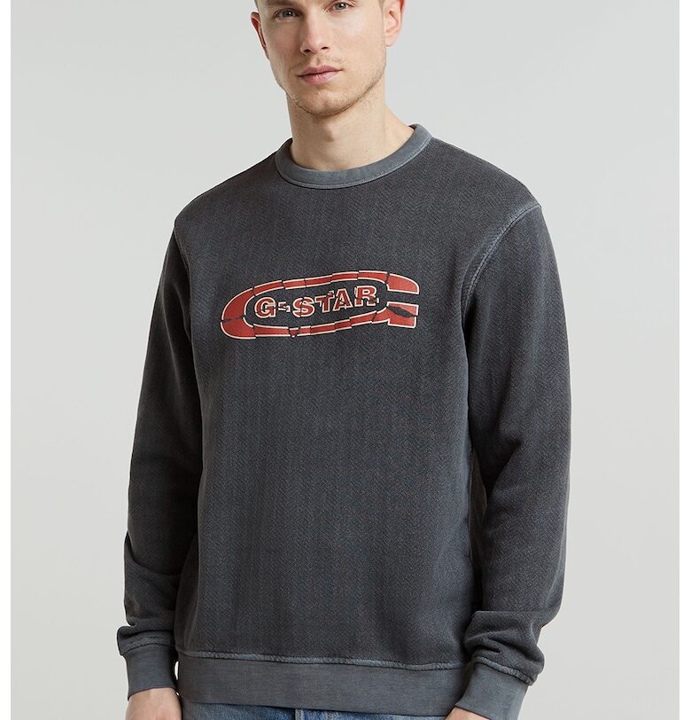 Суитшърт от органичен памук с лого G-STAR