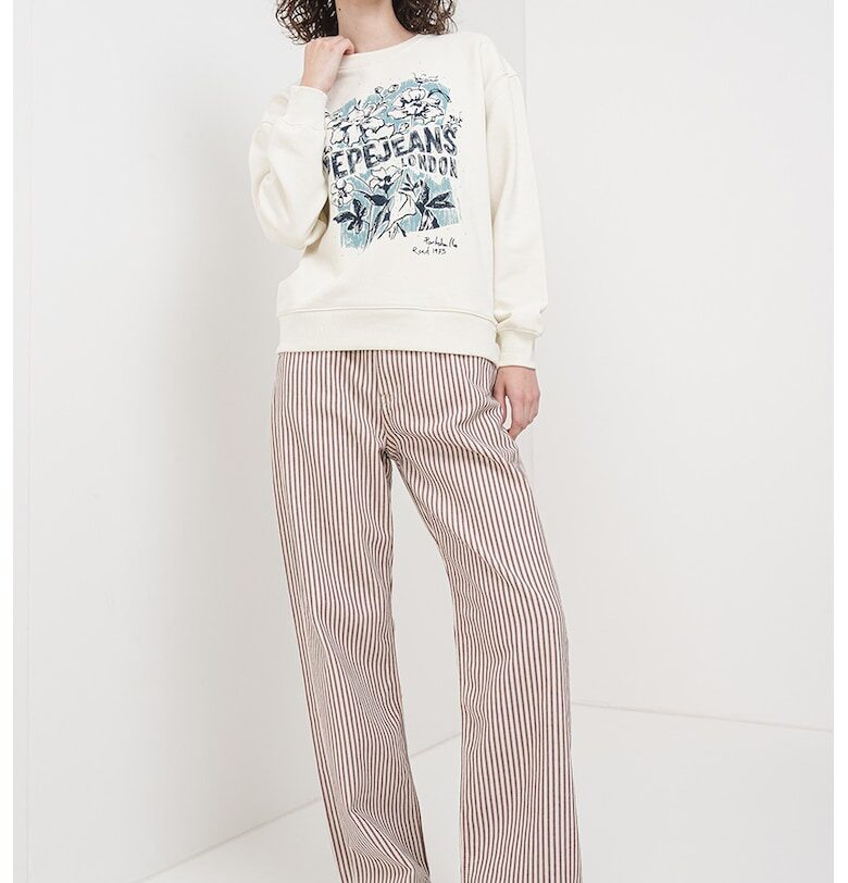 Суитшърт с графика и овално деколте Pepe Jeans London