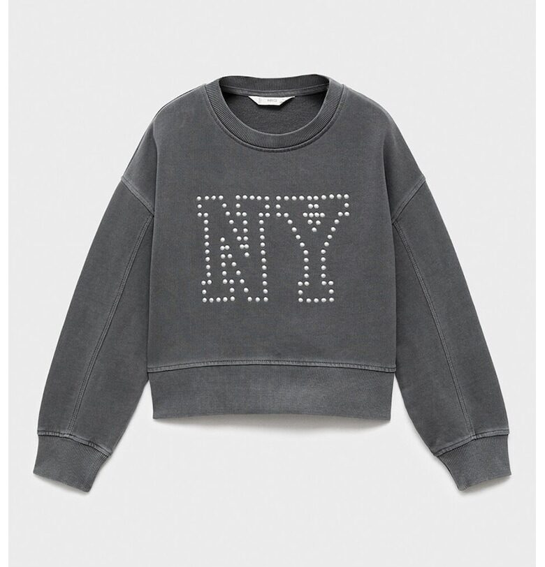 Суитшърт с деним Mango