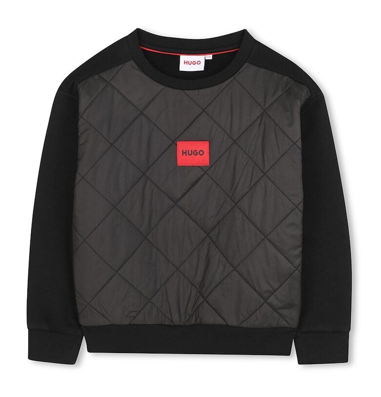 Суитшърт с капитониран панел HUGO