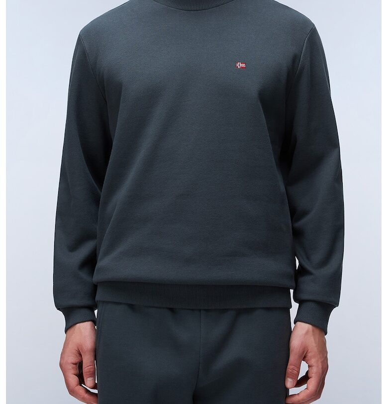 Суитшърт с кръгло деколте  Balis - цвят тъмносив Napapijri