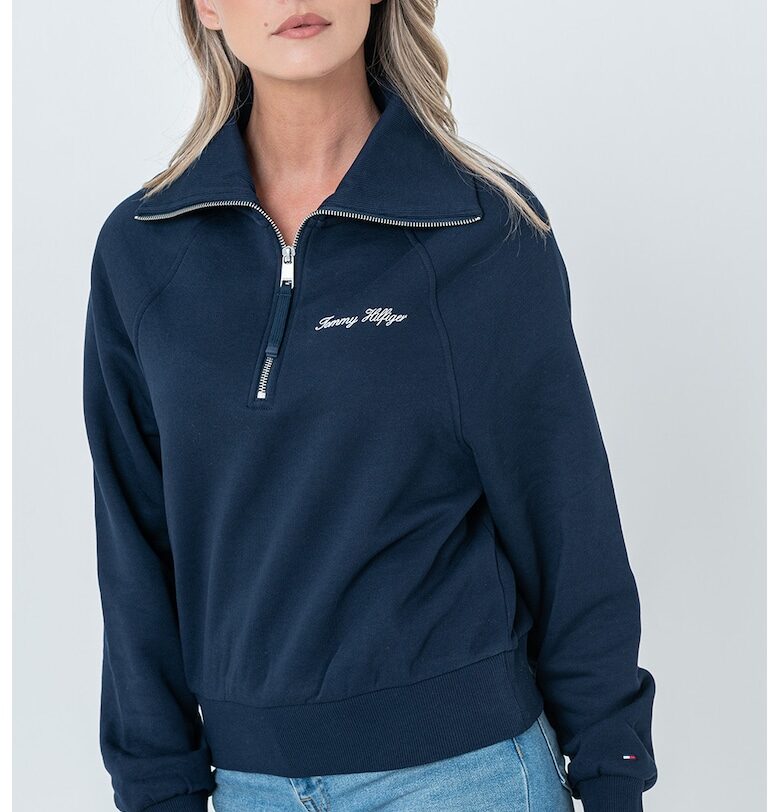 Суитшърт с къс цип Tommy Hilfiger