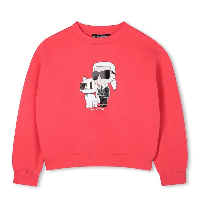 Суитшърт с лого KARL LAGERFELD KIDS