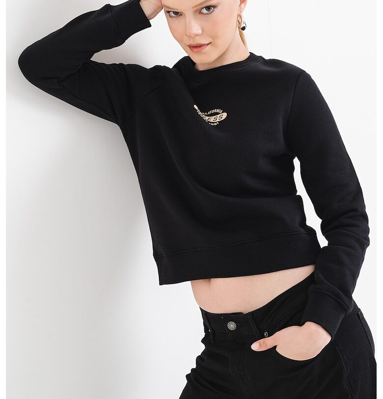 Суитшърт с овално деколте GUESS JEANS