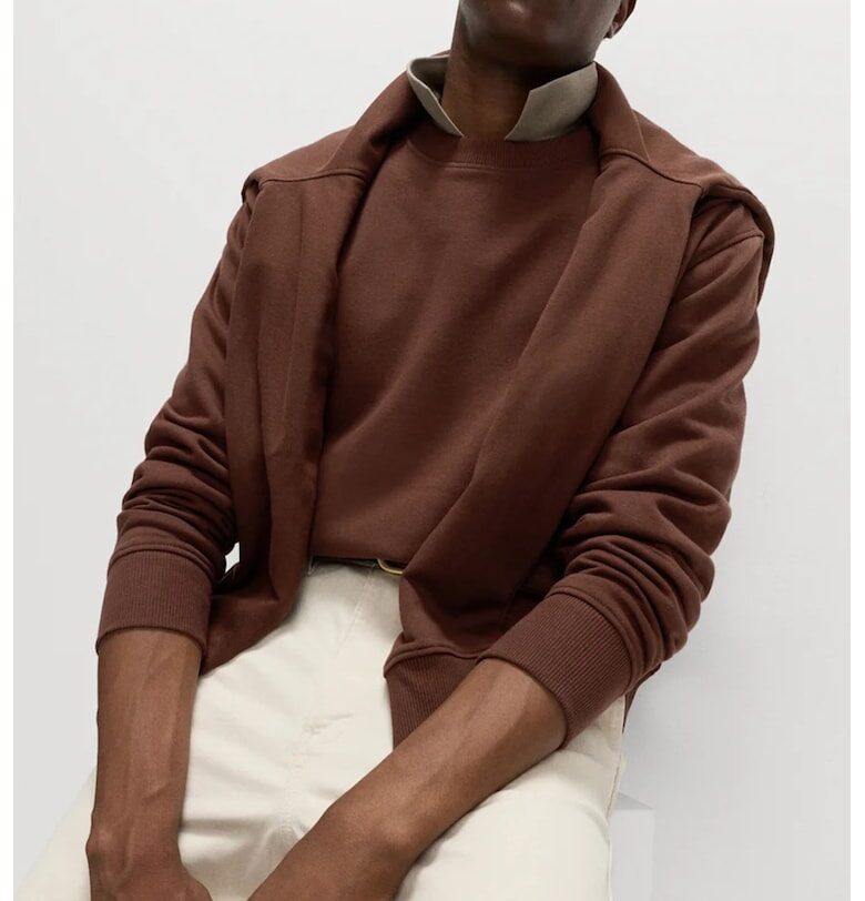 Суитшърт с овално деколте Marks  Spencer