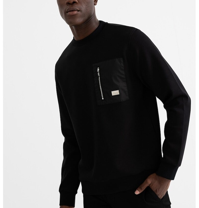 Суитшърт с овално деколте и джоб Karl Lagerfeld