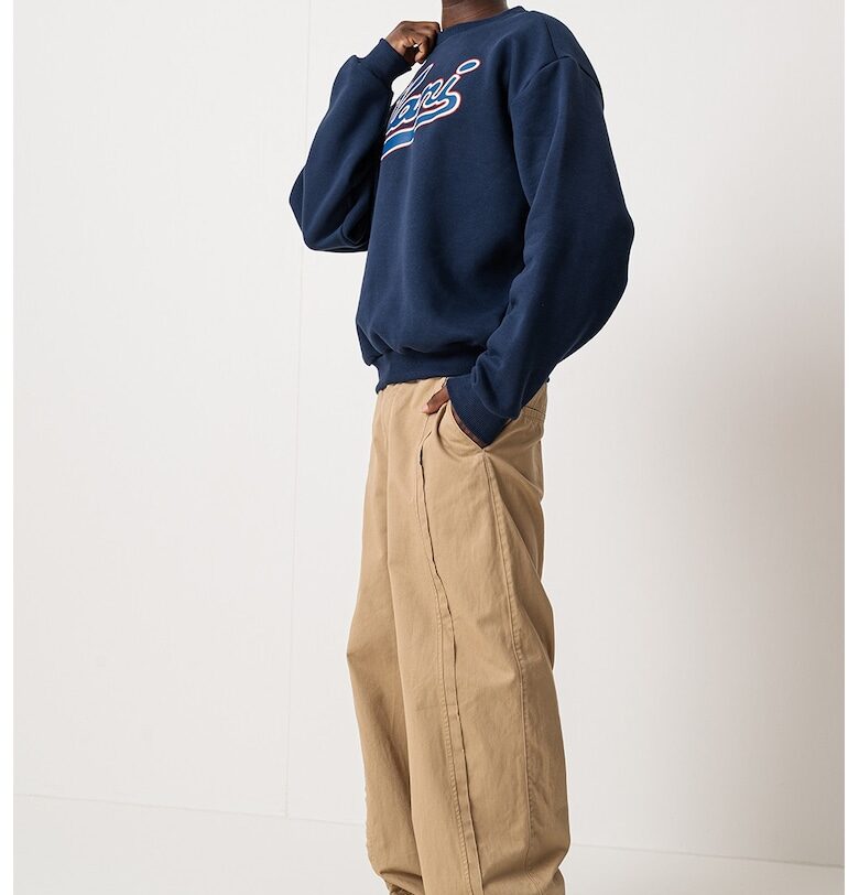 Суитшърт с овално деколте и лого Karl Kani