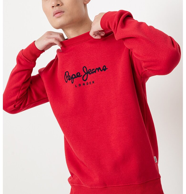 Суитшърт с овално деколте и лого Pepe Jeans London