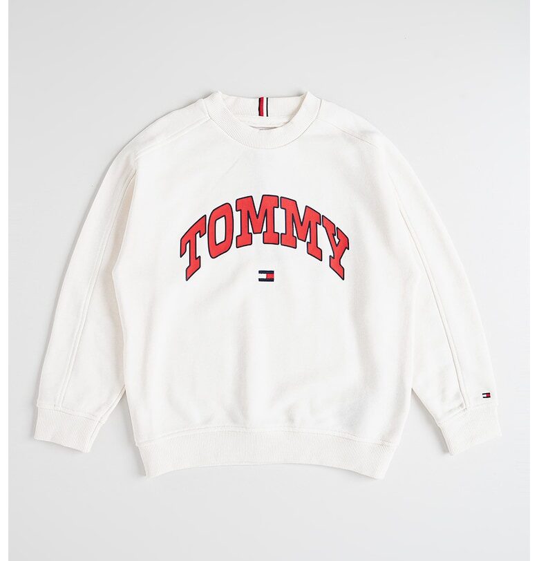 Суитшърт с овално деколте и лого Tommy Hilfiger