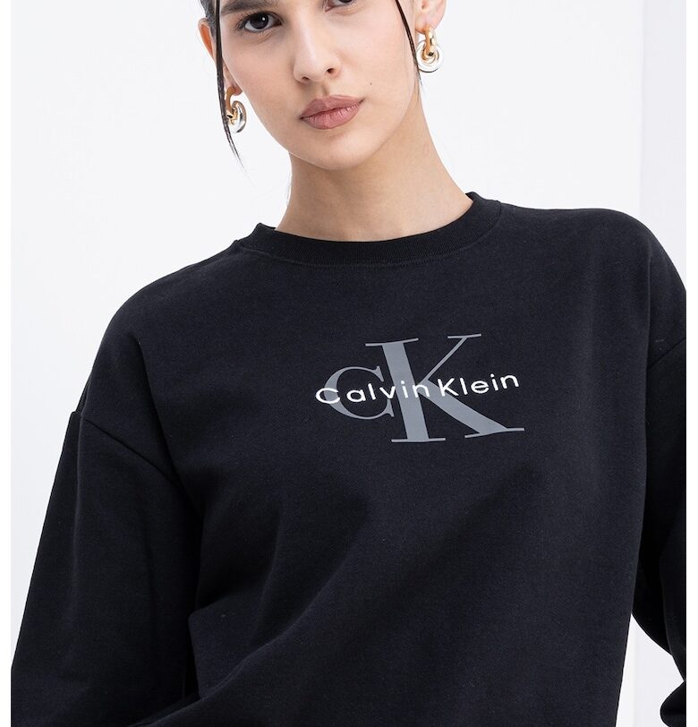 Суитшърт с паднали ръкави и лого CALVIN KLEIN JEANS