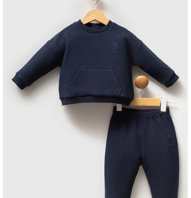 Суитшърт с памук и спортен панталон - 2 части US Polo Assn