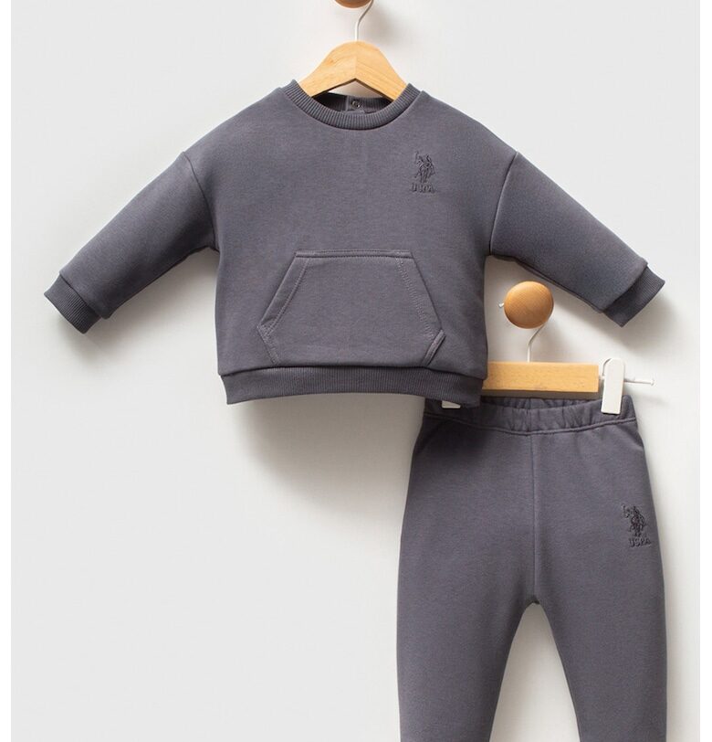 Суитшърт с памук и спортен панталон - 2 части US Polo Assn