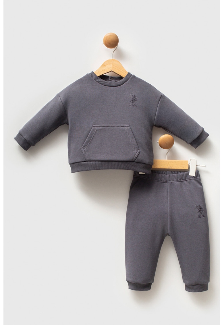 Суитшърт с памук и спортен панталон - 2 части US Polo Assn