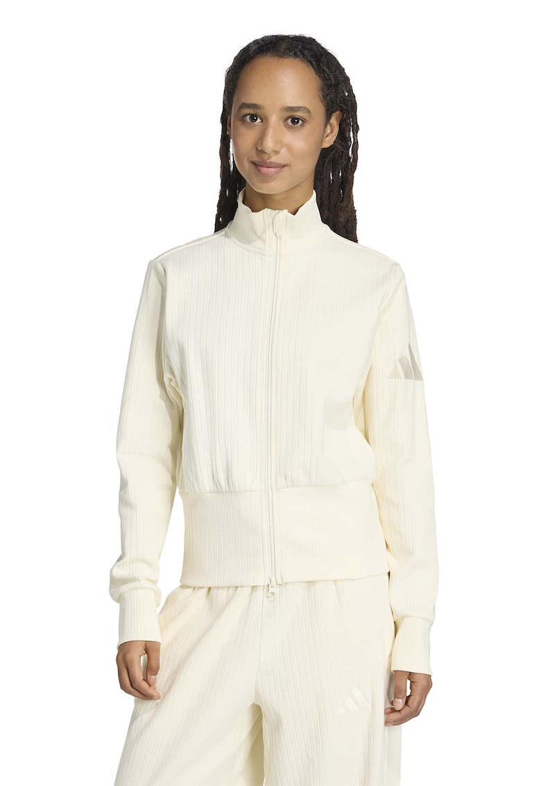 Суитшърт с памук с къс цип adidas Sportswear