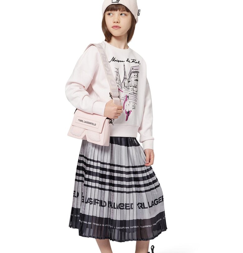 Суитшърт с принт KARL LAGERFELD KIDS