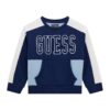 Суитшърт с цветен блок и бродирано лого GUESS KIDS